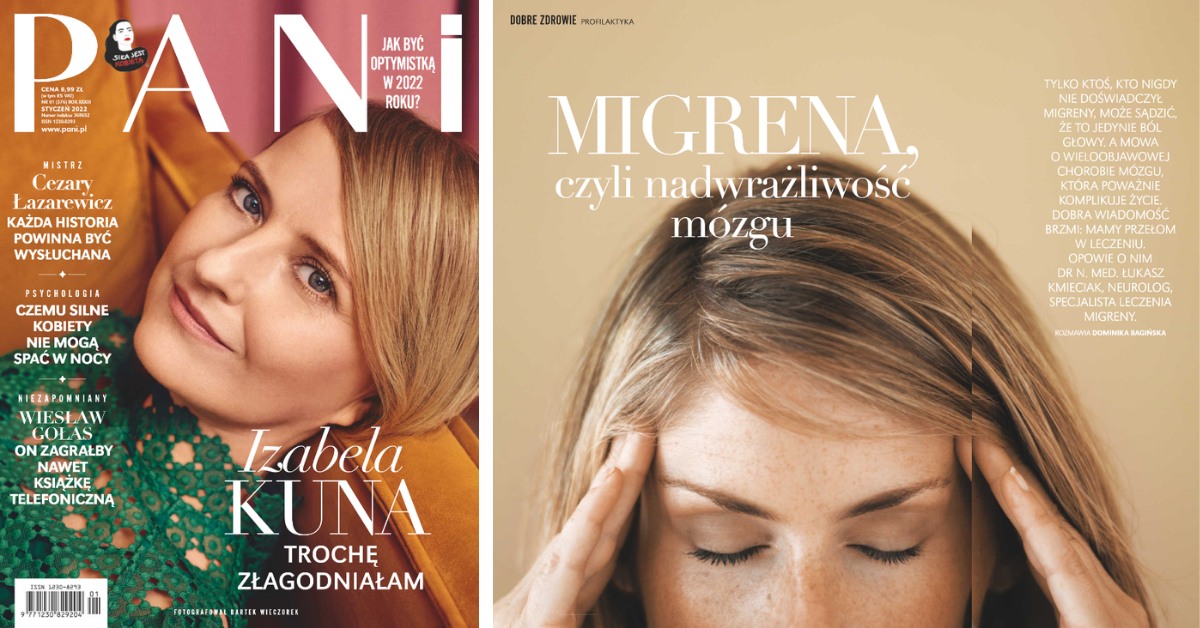 Kobieta - okładka magazyn Pani - Neurologiczne Centrum Leczenia Bólu